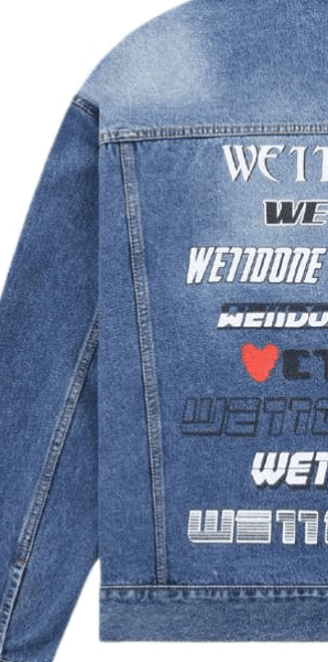 Джинсовая куртка WE11DONE SS23 Logo - изображение 3