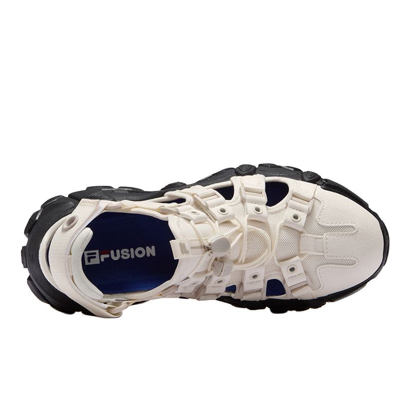 Сандалии FILA FUSION EXOCET SANDAL Mountains Sandal Дышащая Обувь для водного туризма Женская Молочно-белая и Рустикально-серая - изображение 3