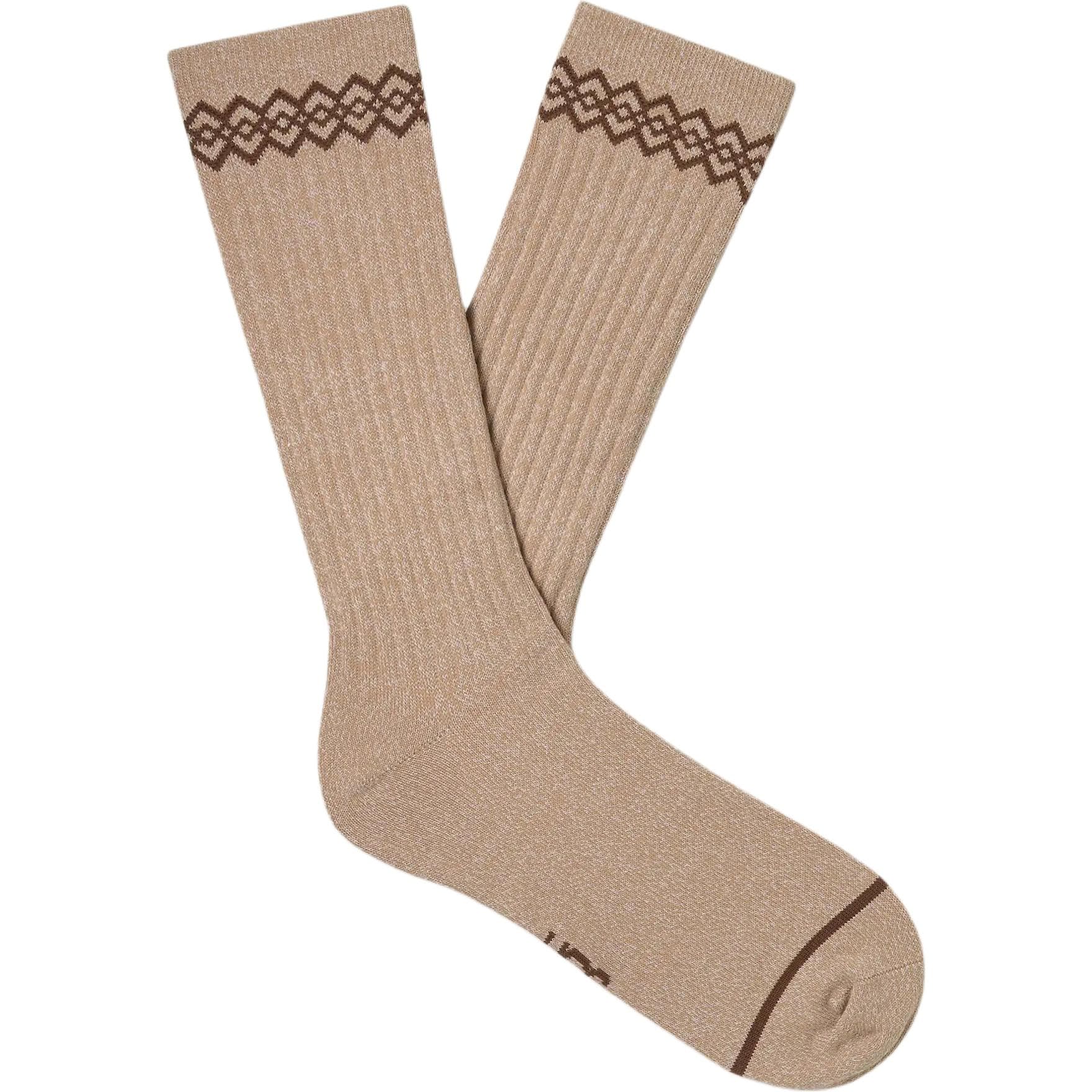 Носки UGG 3 пачки (Синий + Коричневый + Серый) Мужские носки Crew - изображение 2