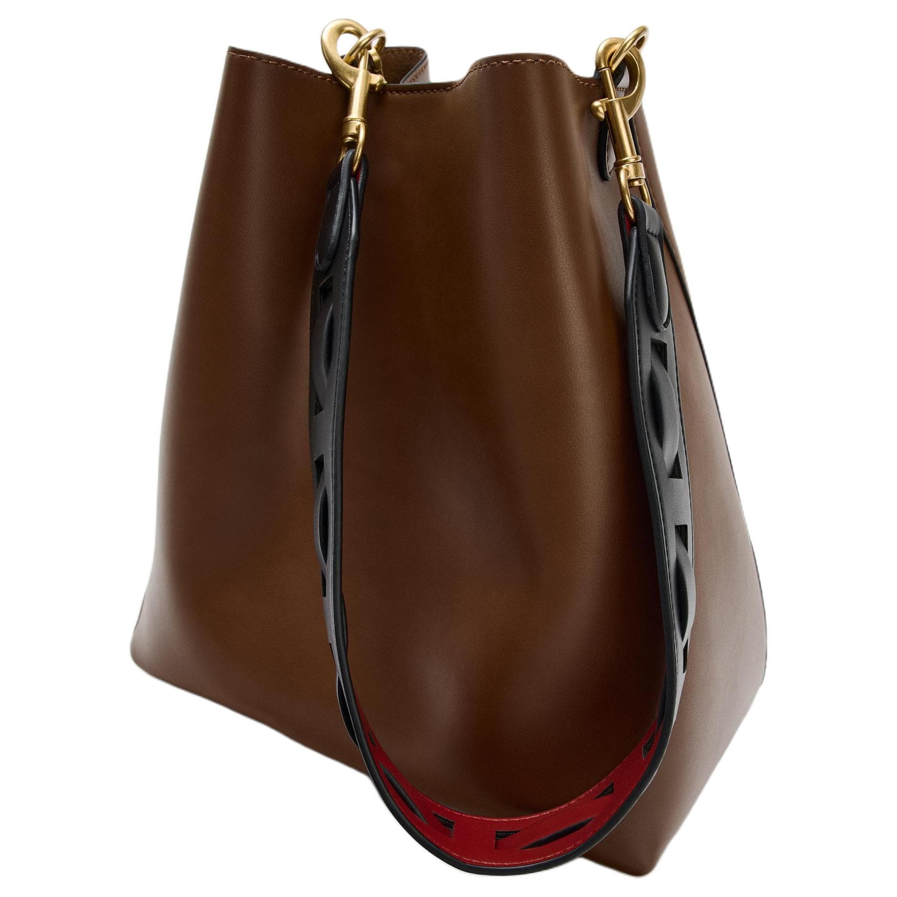 Сумка через плечо ZARA Crossbody сумки Темно-коричневый Желтый Женский - изображение 3