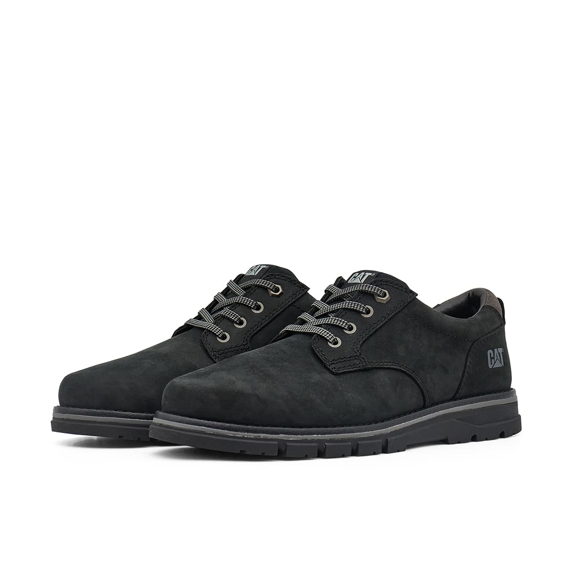 CAT Повседневные кожаные туфли Low Top Черные Мужские - изображение 4