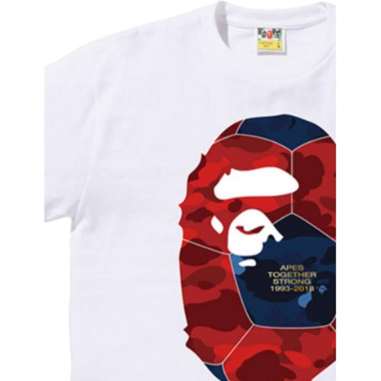 Футболка A BATHING APE Performance Color Camo Ape Head Tee White T - изображение 7