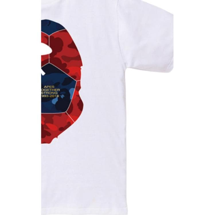 Футболка A BATHING APE Performance Color Camo Ape Head Tee White T - изображение 5