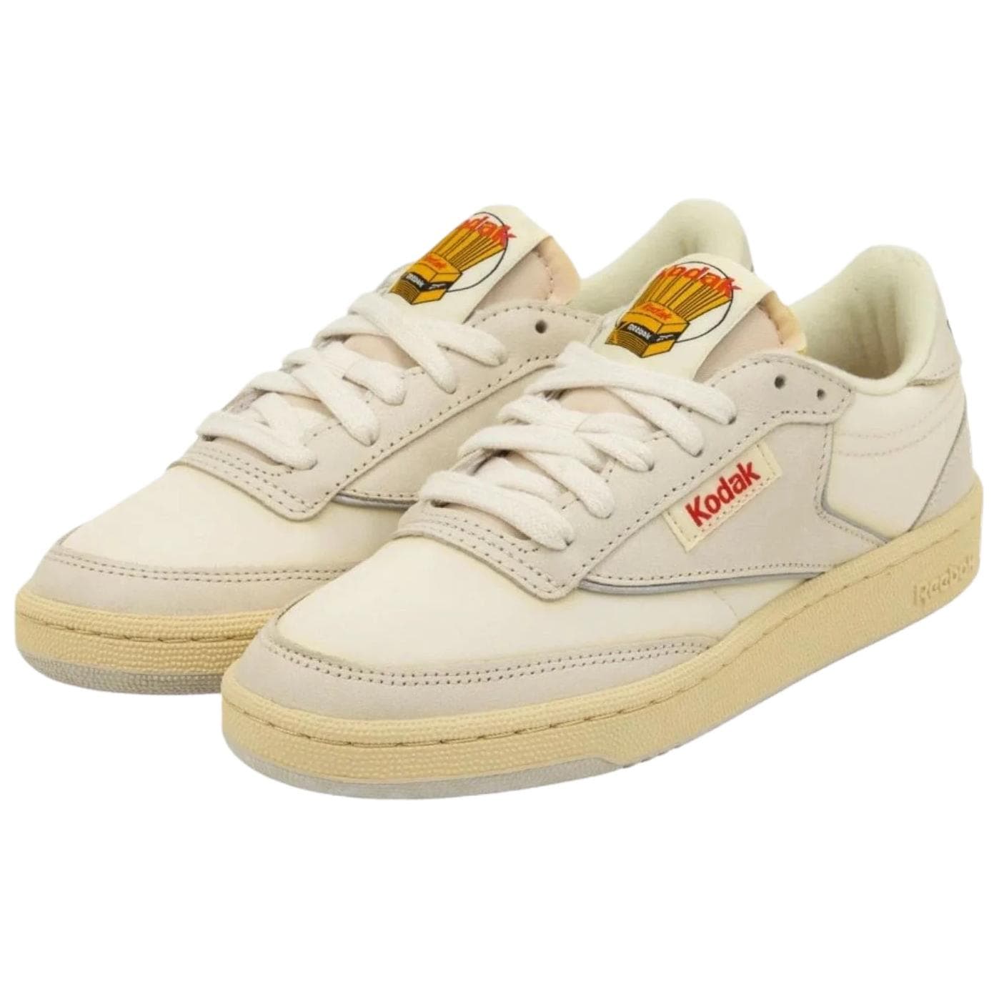 Кроссовки REEBOK x Kodak CLUB C 85 Скейтборд Обувь Унисекс Бежевый - изображение 3