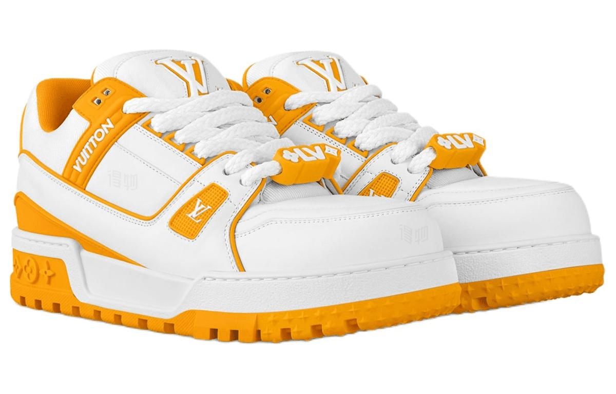 Кроссовки Louis Vuitton Trainer Maxi White Yellow - изображение 2