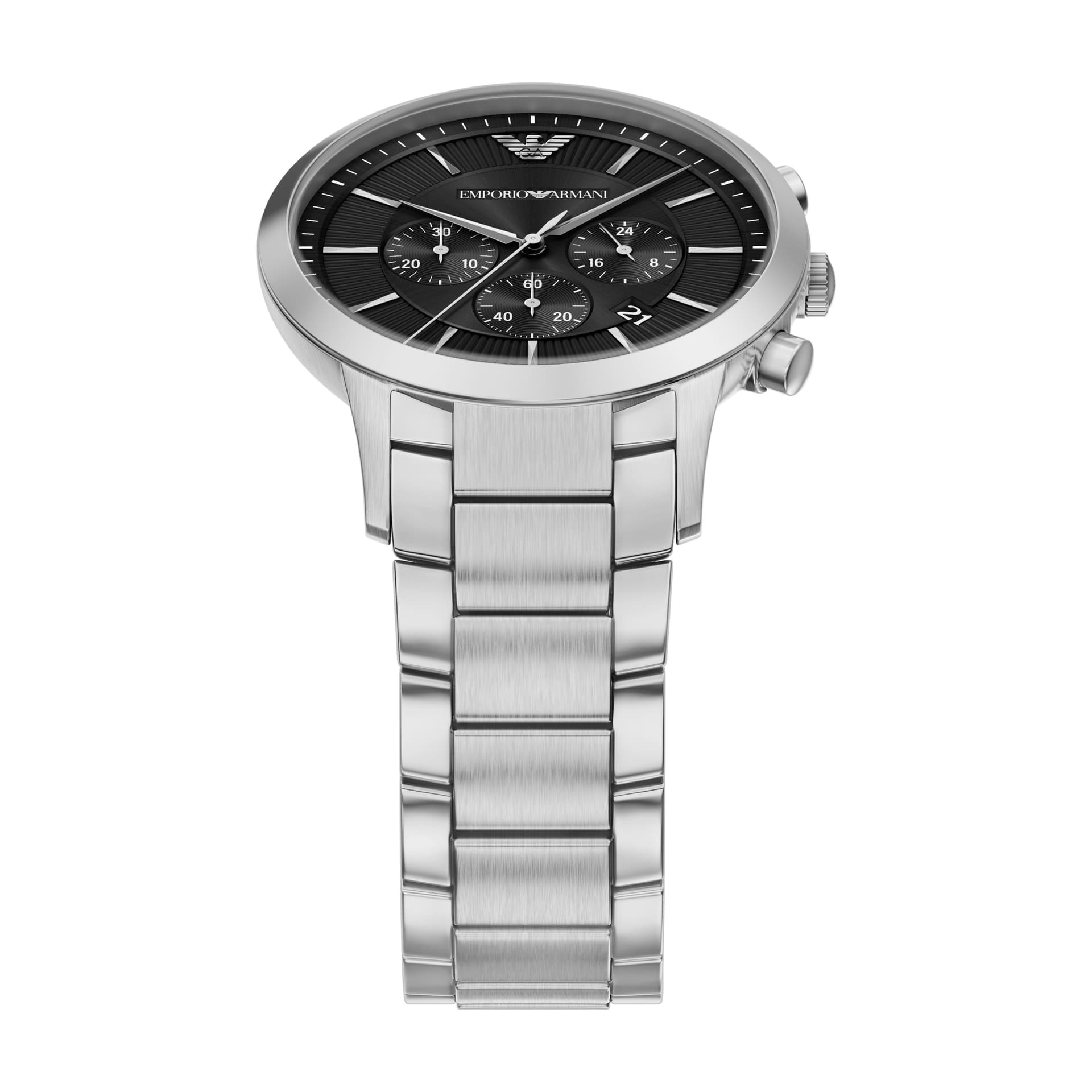 Механические часы EMPORIO ARMANI Кварцевый механизм Мужские часы 43 мм Черный - изображение 3