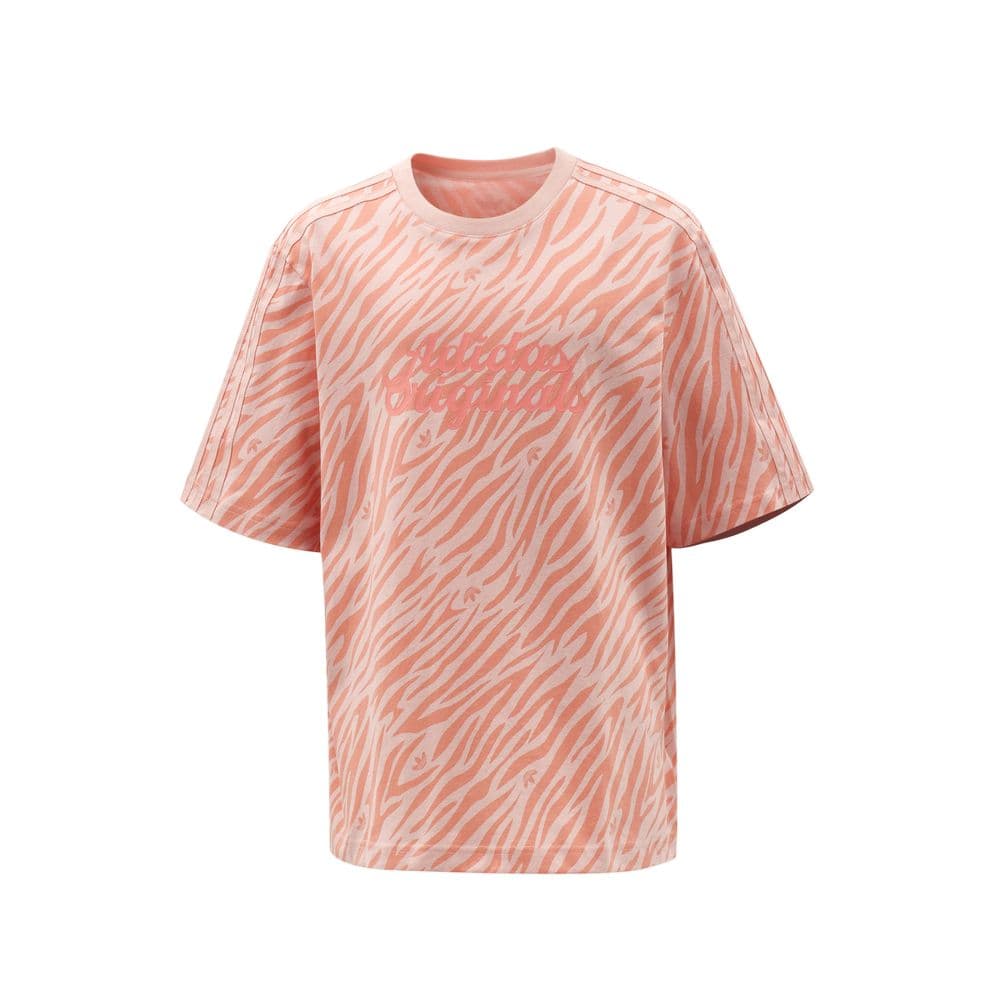 Футболка Adidas Originals Персиково-розовый Kids T-рубашки - изображение 1