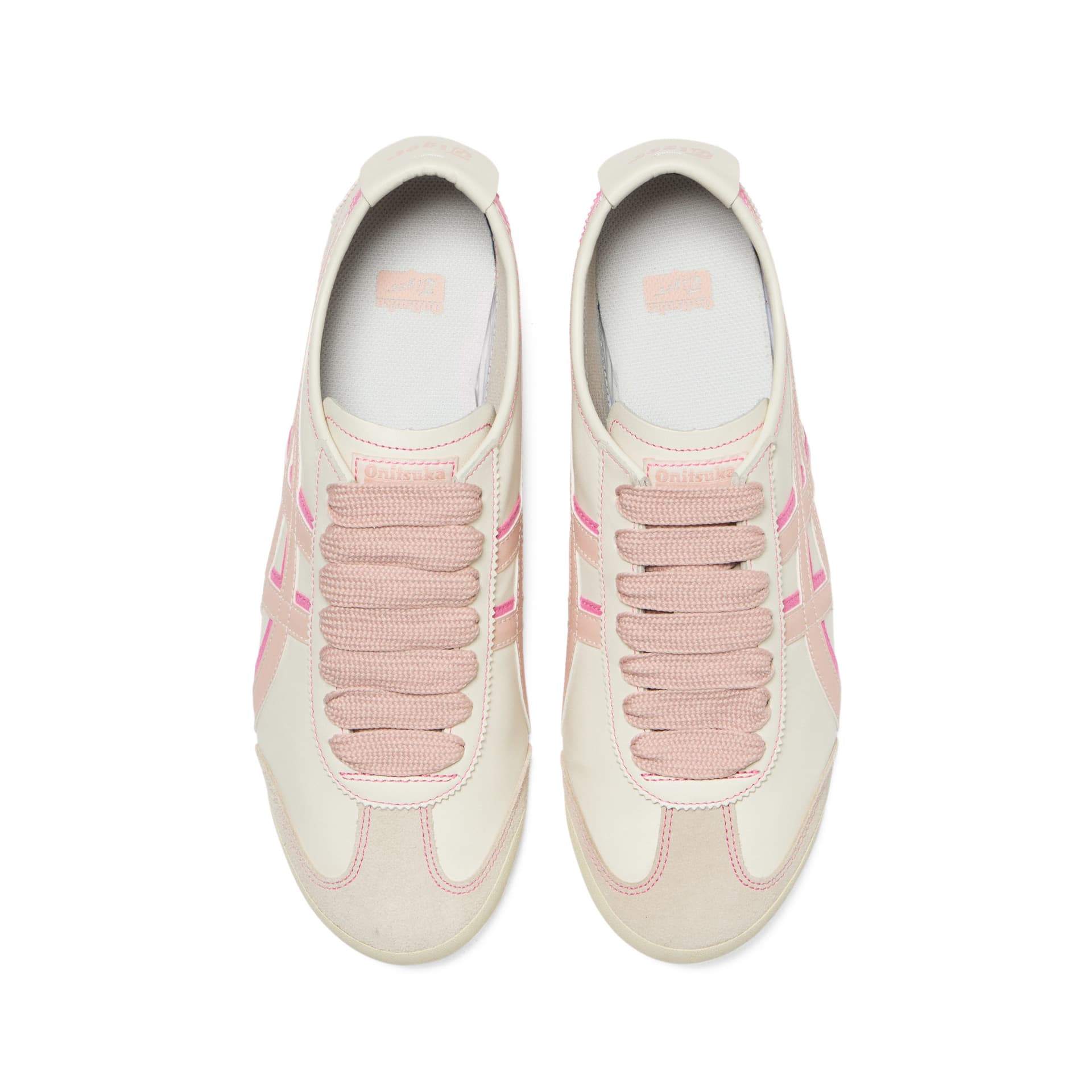 Кроссовки Onitsuka Tiger MEXICO 66 Повседневная обувь Низкий Топ Экрю Розовый Унисекс - изображение 5