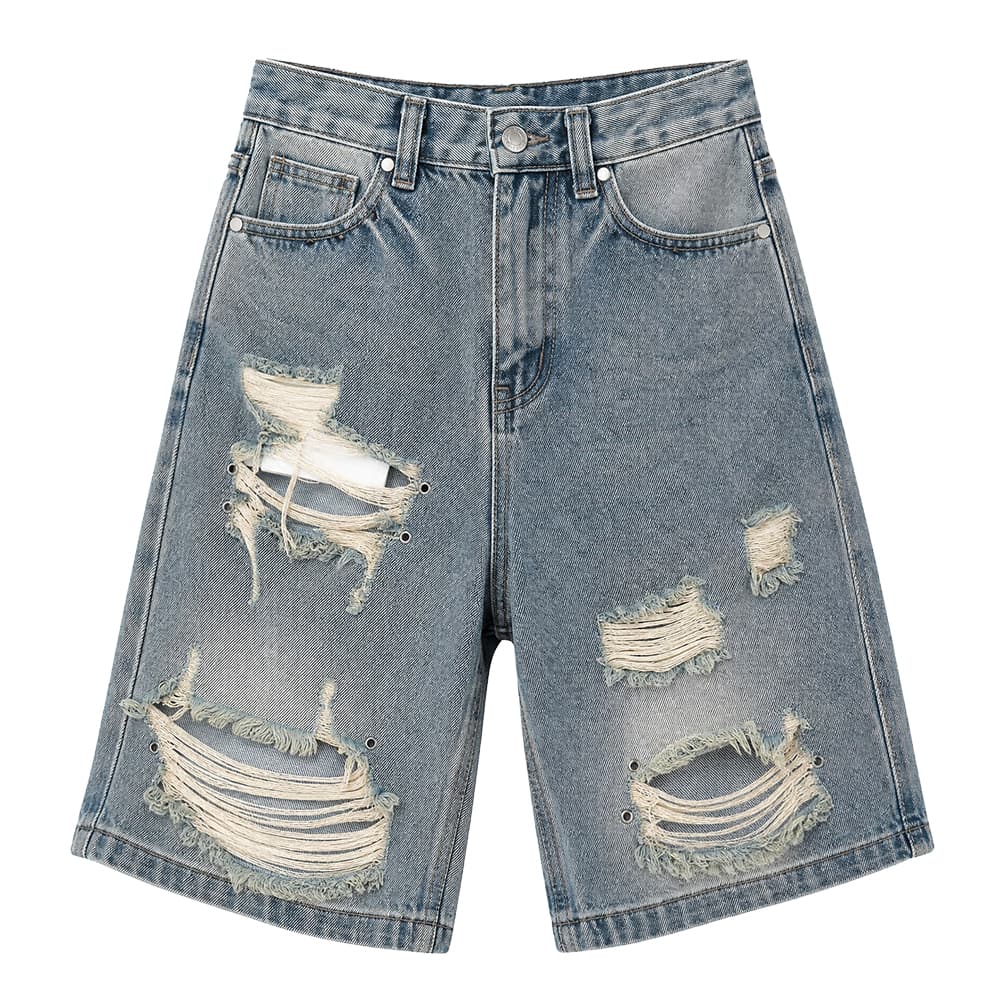 Джинсовые шорты ER Blue Unisex Джинсовые шорты - изображение 1