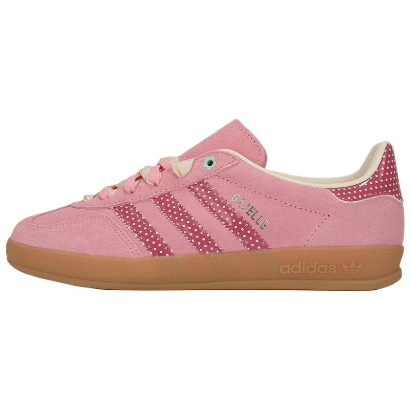 Кроссовки Adidas Originals GAZELLE INDOOR Кеды немецкой армии (GAT) Низкий Топ Розовый Женские - изображение 1