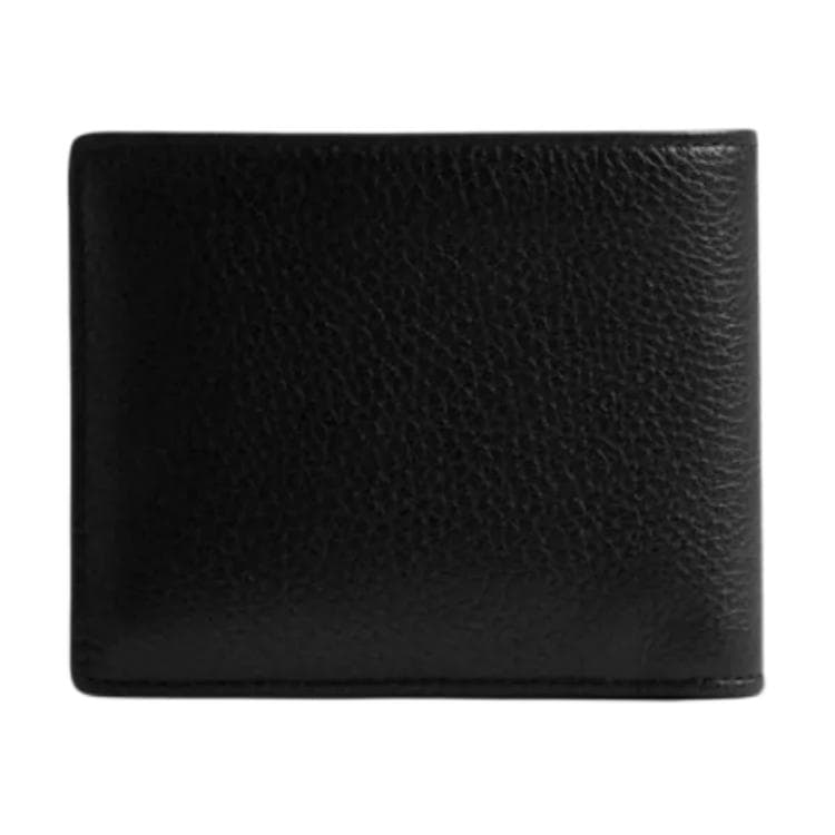 Кошелек COACH 3 IN 1 Wallet Галечная кожа Кошельки Мужской Черный - изображение 2