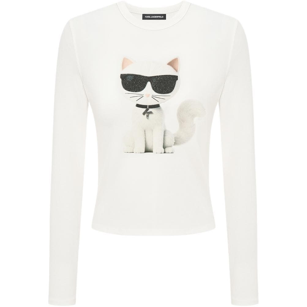 Футболка KARL LAGERFELD Белый Женские T-рубашки - изображение 2