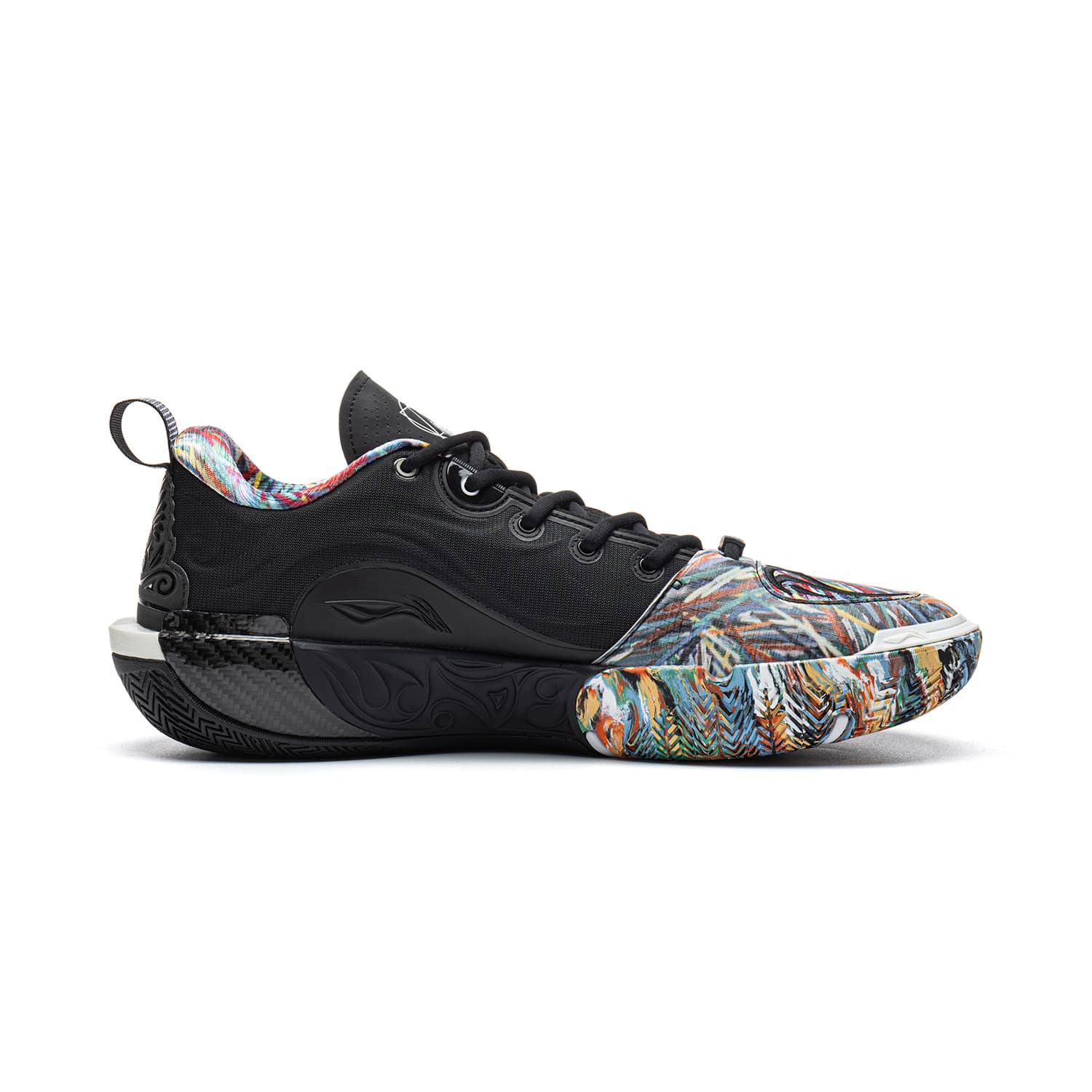 Кроссовки для баскетбола Li NING WOW12 Баскетбольные кроссовки Low Топ Черный Мужской - изображение 2