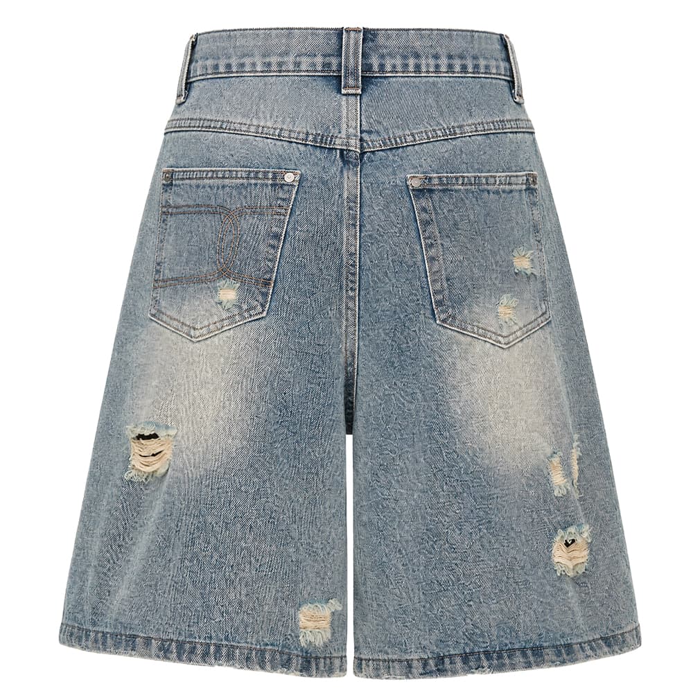 Джинсовые шорты ER Blue Unisex Джинсовые шорты - изображение 2