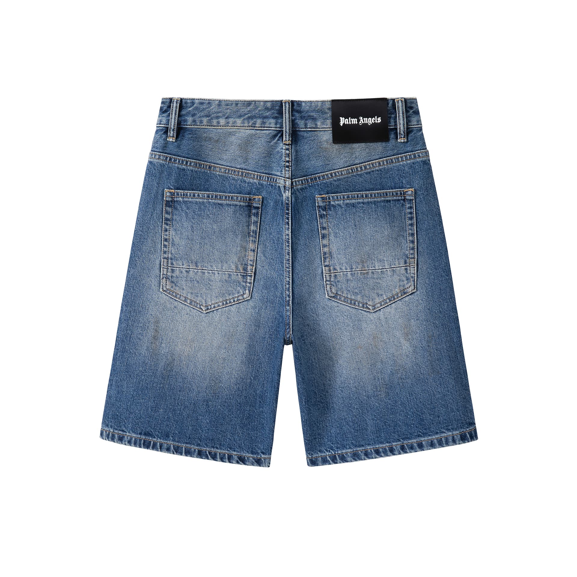 Джинсовые шорты PALM ANGELS Blue Unisex Джинсовые шорты - изображение 2