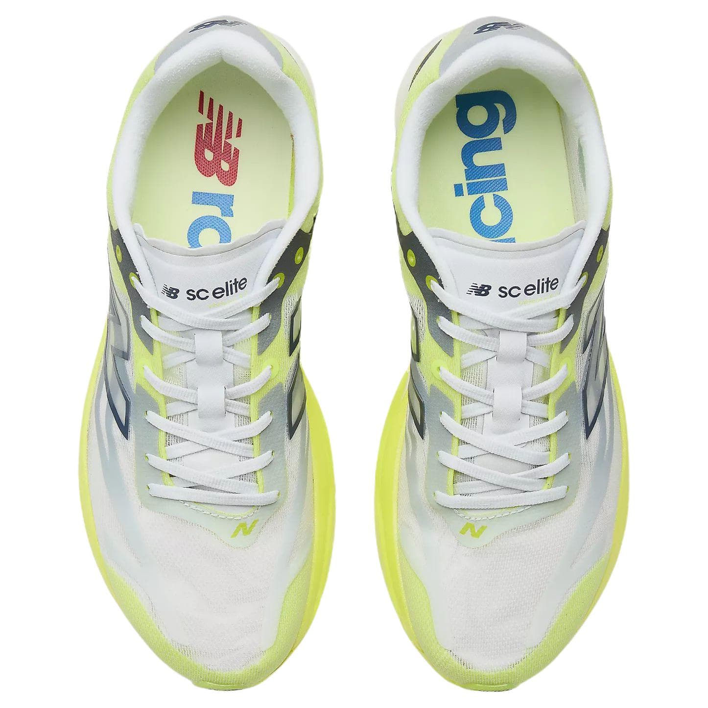 Кроссовки для бега new balance SuperComp Elite v6 Беговые кроссовки Low Топ Белый желтый Мужской - изображение 4