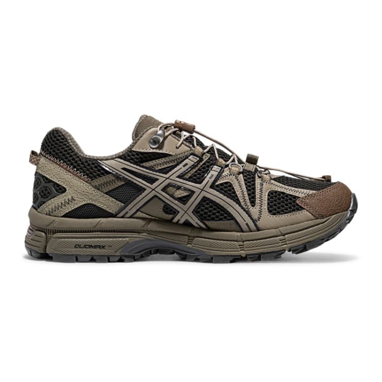 Кроссовки ASICS Гель Kahana 8 FL Повседневная обувь Низкий топ Темно-зеленый Земляной серый Унисекс - изображение 2