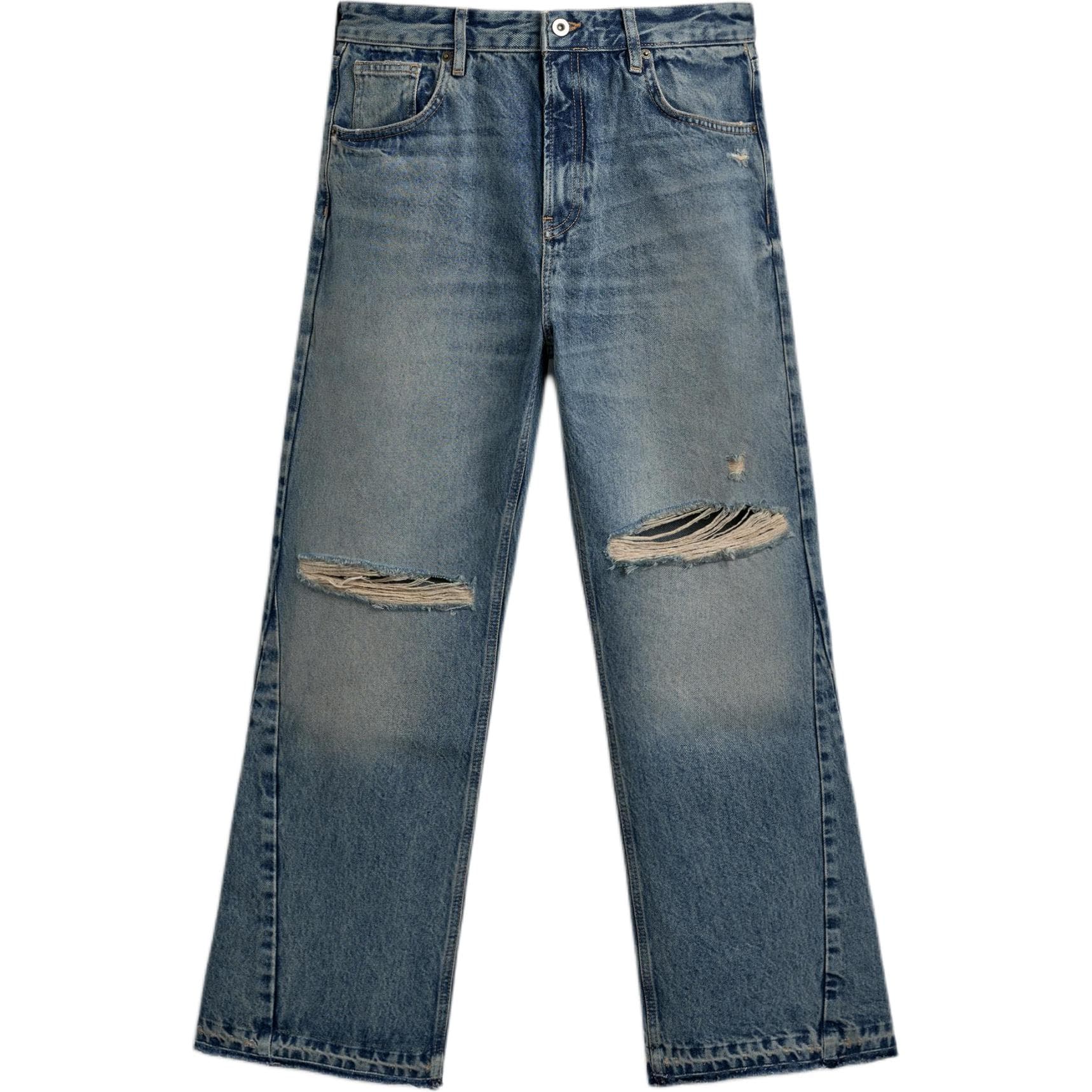Штаны ZARA Medium Blue Men's Jeans ZARA Средне-синие мужские джинсы - изображение 1
