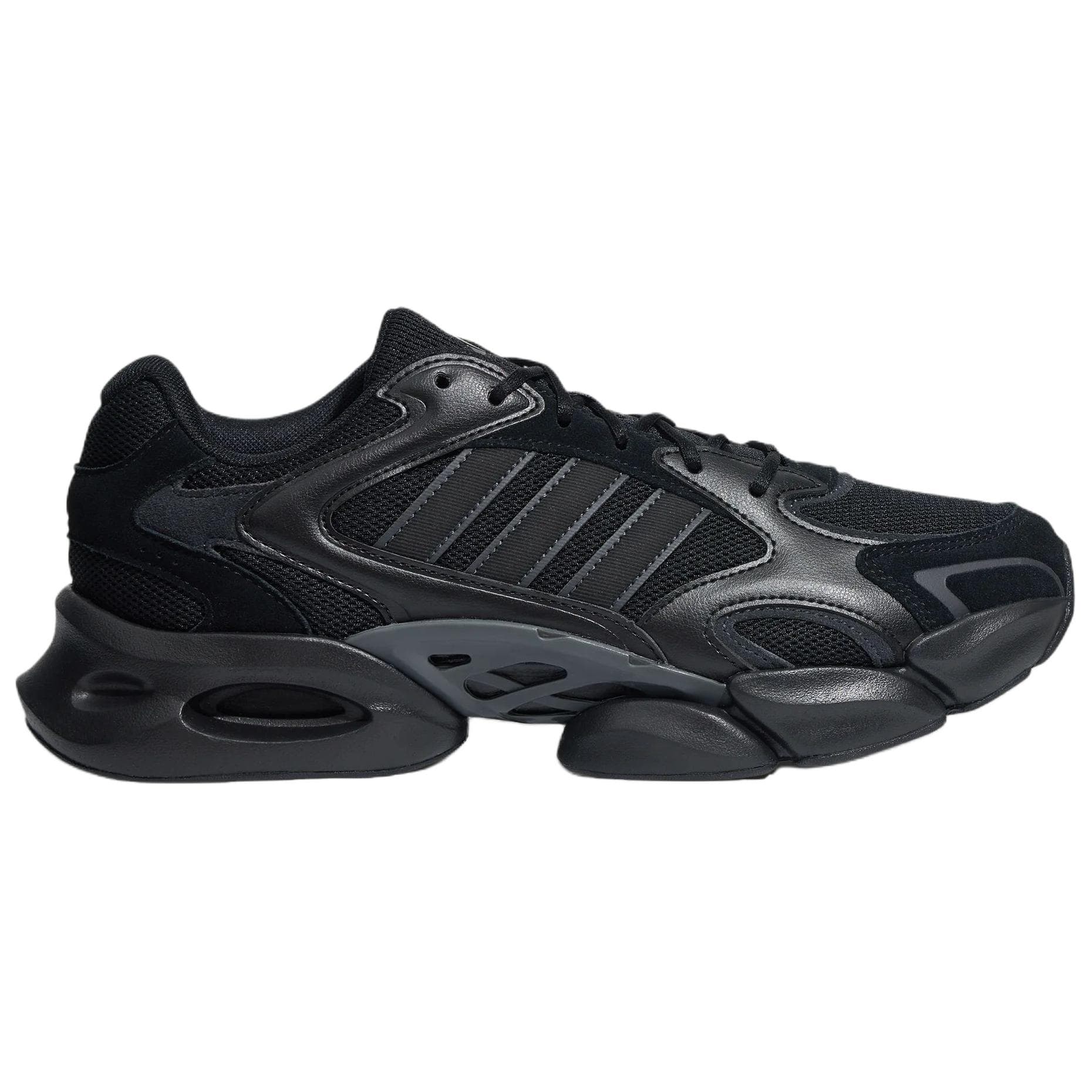 Кроссовки Adidas MEGASTRIDE массивные кроссовки низкий топ черный угольно-черный темно-серый унисекс - изображение 2