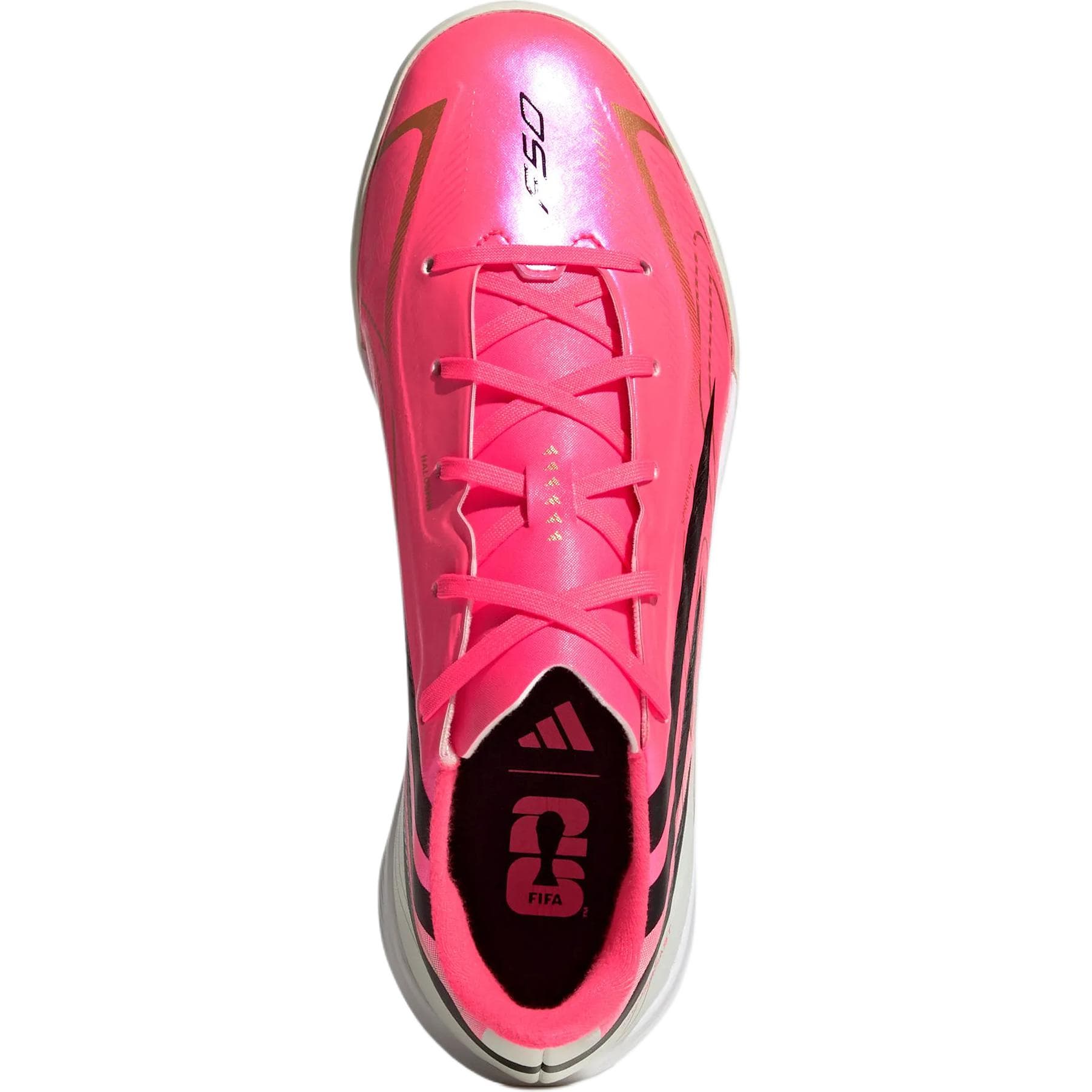 Бутсы Adidas Детские футбольные бутсы Low Топ Розовый Белый Kids - изображение 3