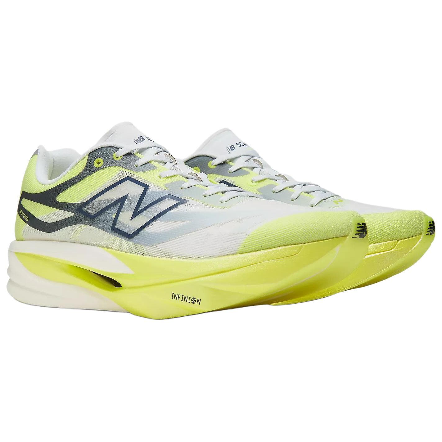 Кроссовки для бега new balance SuperComp Elite v6 Беговые кроссовки Low Топ Белый желтый Мужской - изображение 3
