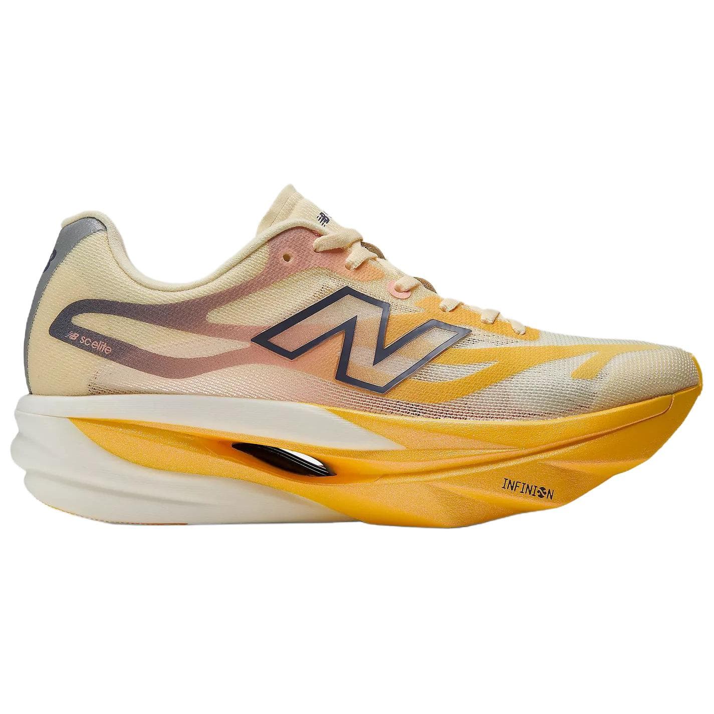 Кроссовки для бега new balance SuperComp Elite v6 Беговые кроссовки Low Топ Оранжево-белый Женские - изображение 2