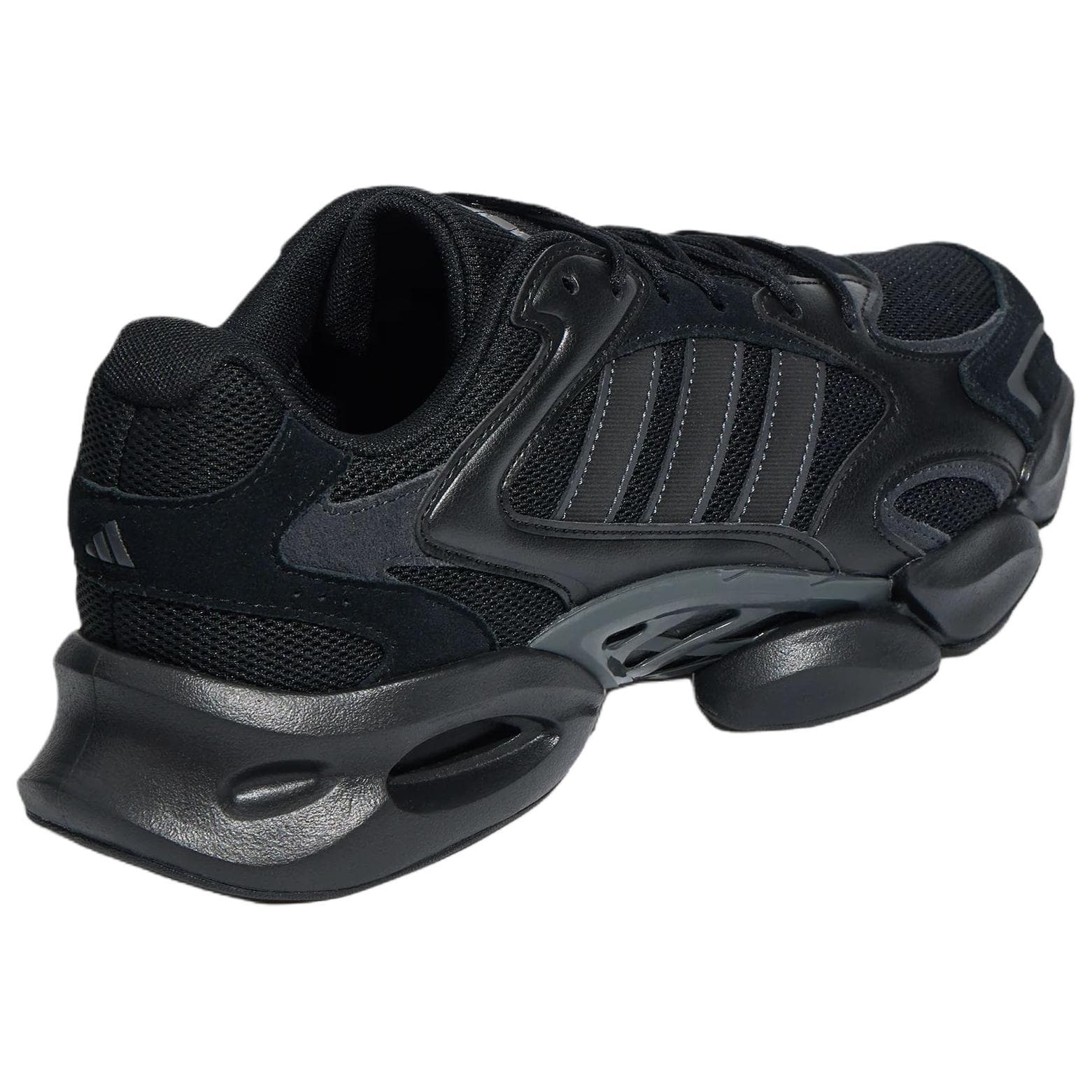 Кроссовки Adidas MEGASTRIDE массивные кроссовки низкий топ черный угольно-черный темно-серый унисекс - изображение 4