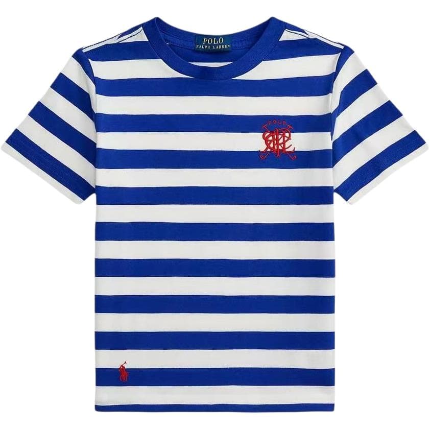 Футболка Polo Ralph Lauren Синие и Белые Детские Рубашки T - изображение 1