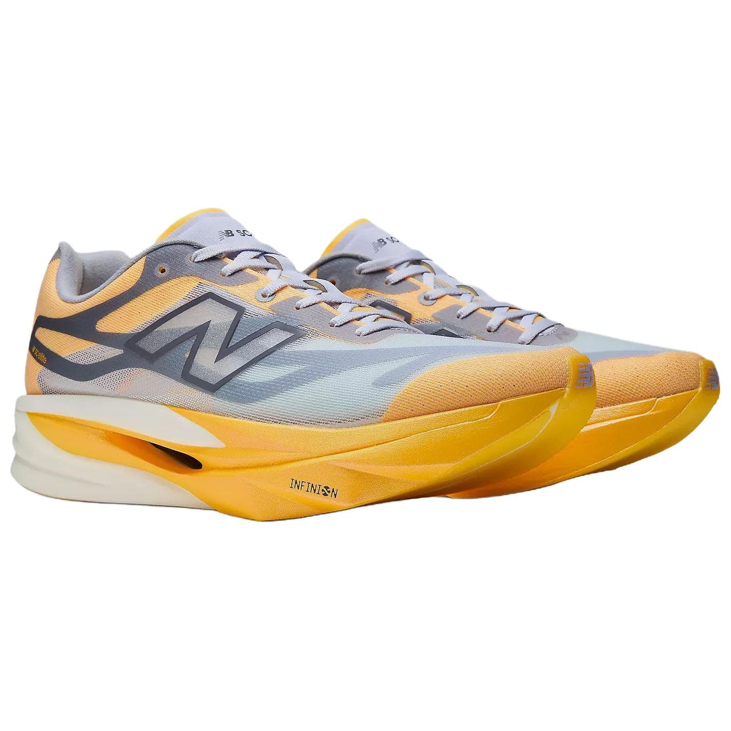 Кроссовки для бега new balance SuperComp Elite v6 Беговые кроссовки Low Топ Оранжевый синий Мужской - изображение 3