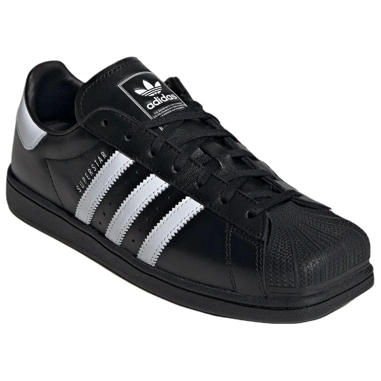 Кроссовки Adidas Originals Superstar Кеды для скейтбординга Low Топ Черный Белый Женские - изображение 3