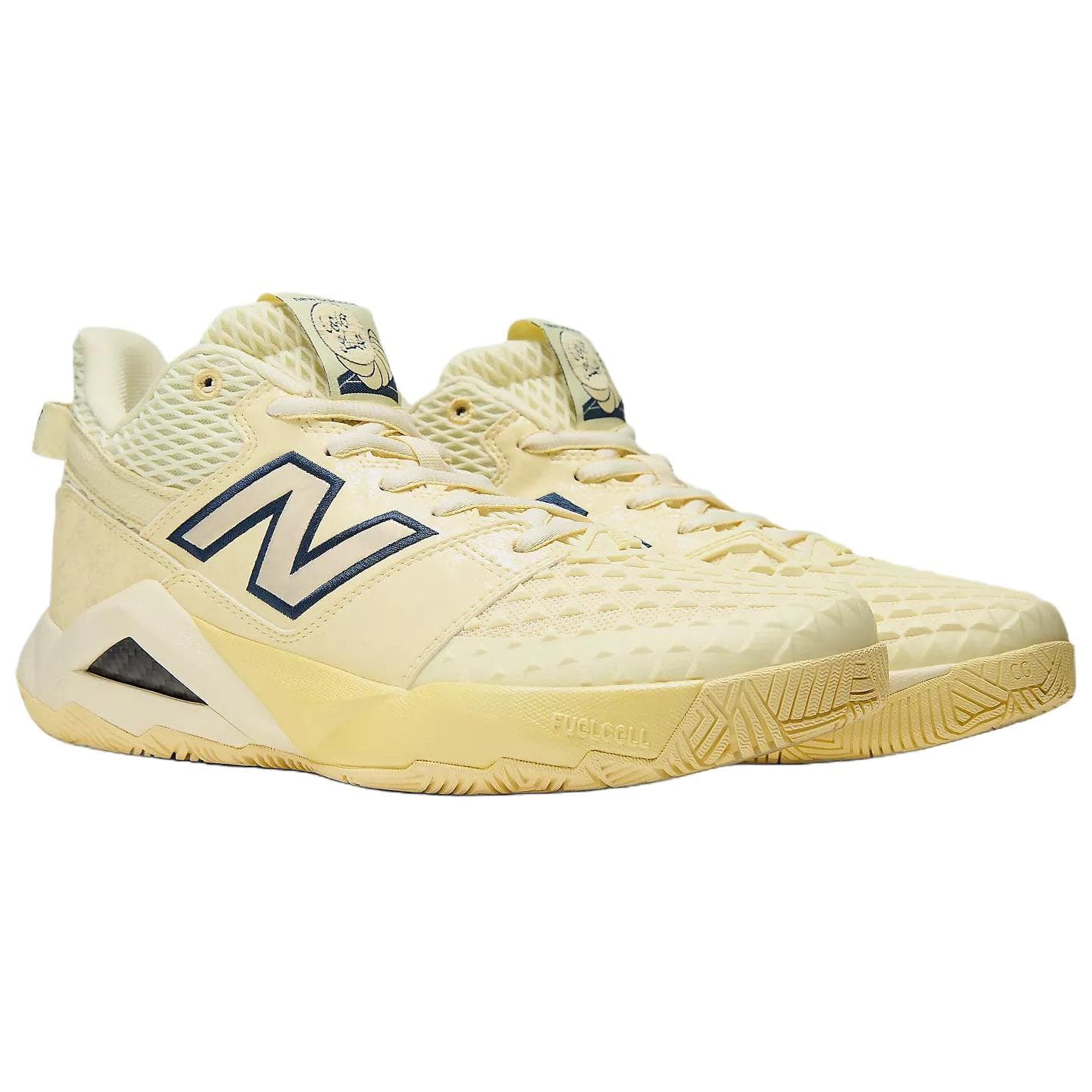 Кроссовки для тенниса New Balance Coco CG2 Теннисные кроссовки MID Топ Рассвет Мягкий Освежающий вариант Освежающий вариант Гриб Желтый Женские - изображение 3
