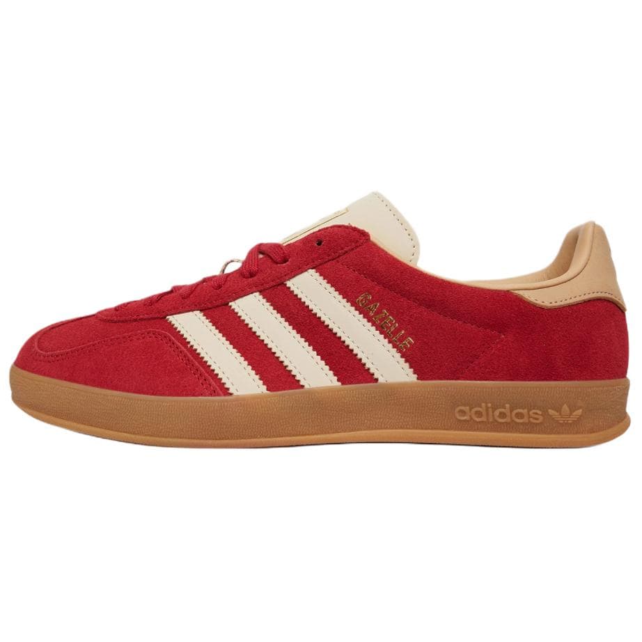 Кроссовки Adidas Originals GAZELLE INDOOR Кеды немецкой армии (GAT) Низкий Топ Красный Мужской - изображение 1