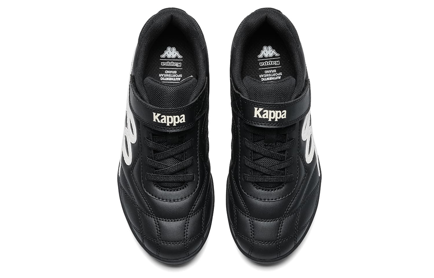 Бутсы Кроссовки для футбола KAPPA KIDS Low Top Черный Классический Белый Kids - изображение 4