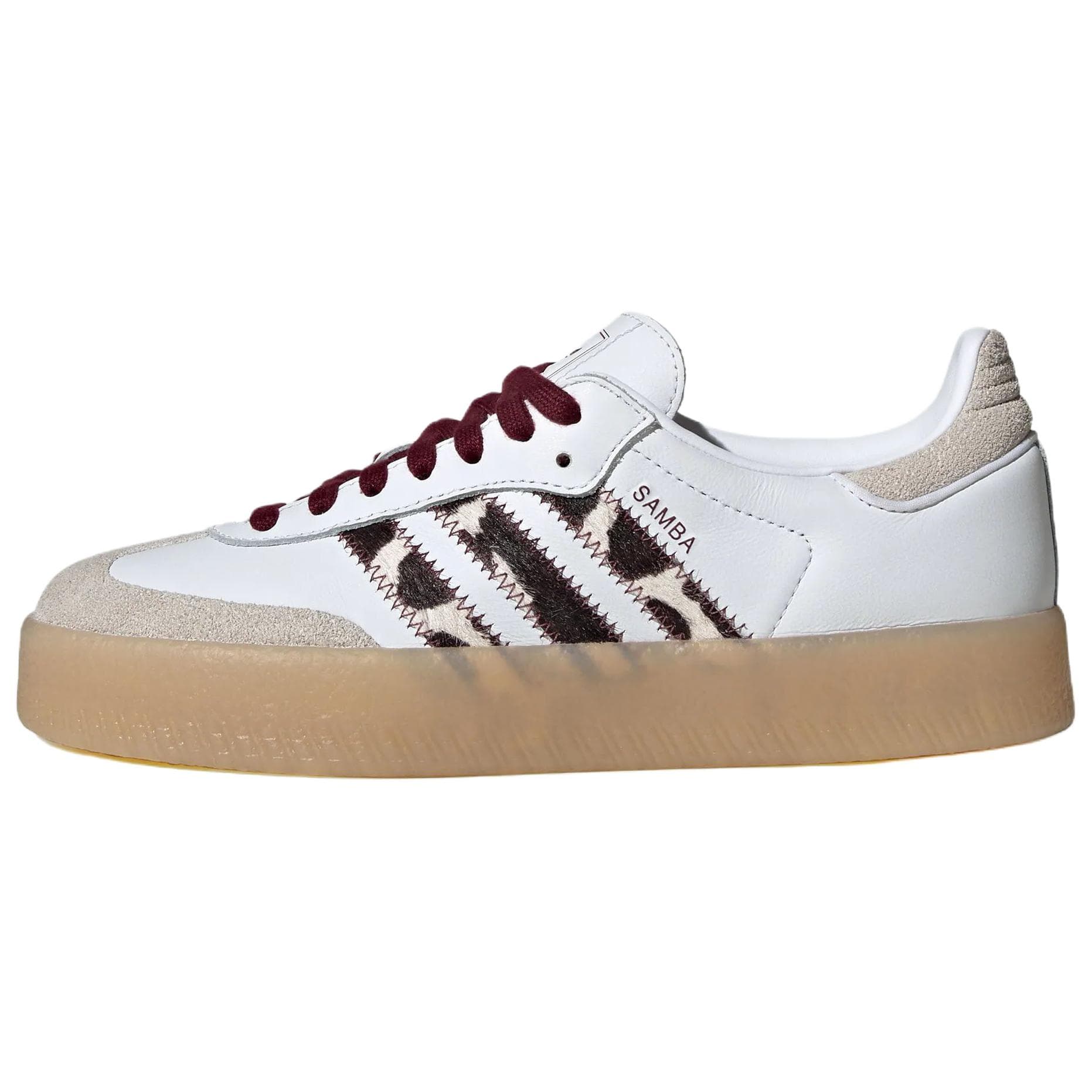 Кроссовки Adidas Originals SAMBAE Кеды немецкой армии (GAT) Белый Черный Темно-красный Фиолетовый Женский - изображение 1