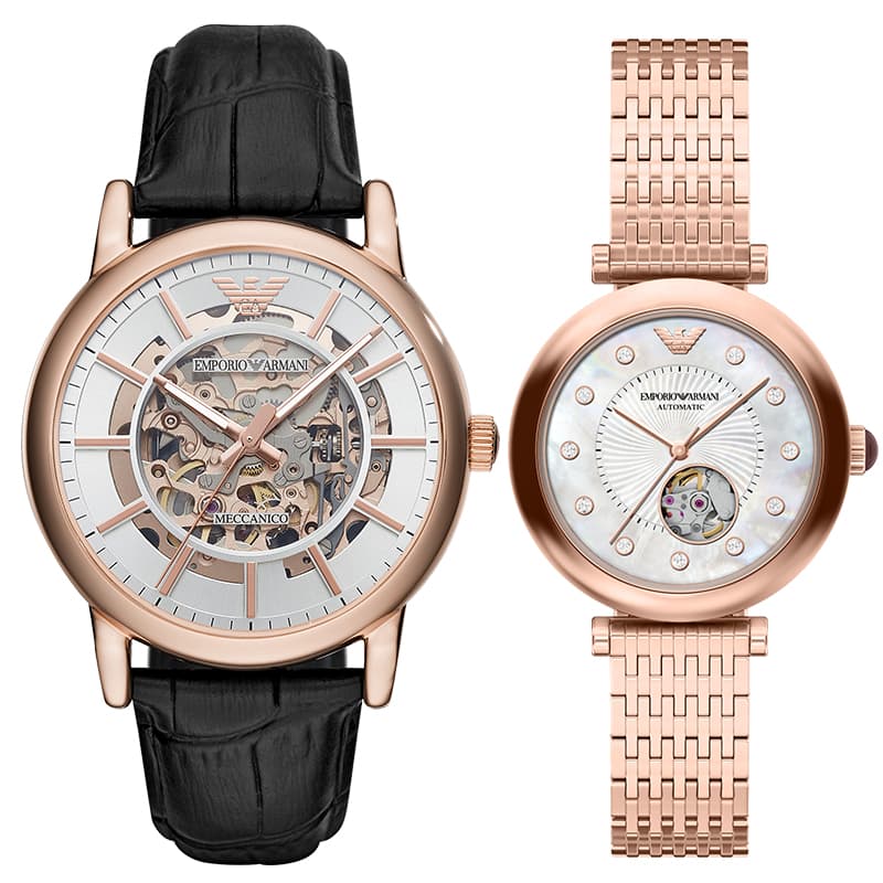 Механические часы EMPORIO ARMANI AR60096+AR60007 - изображение 1