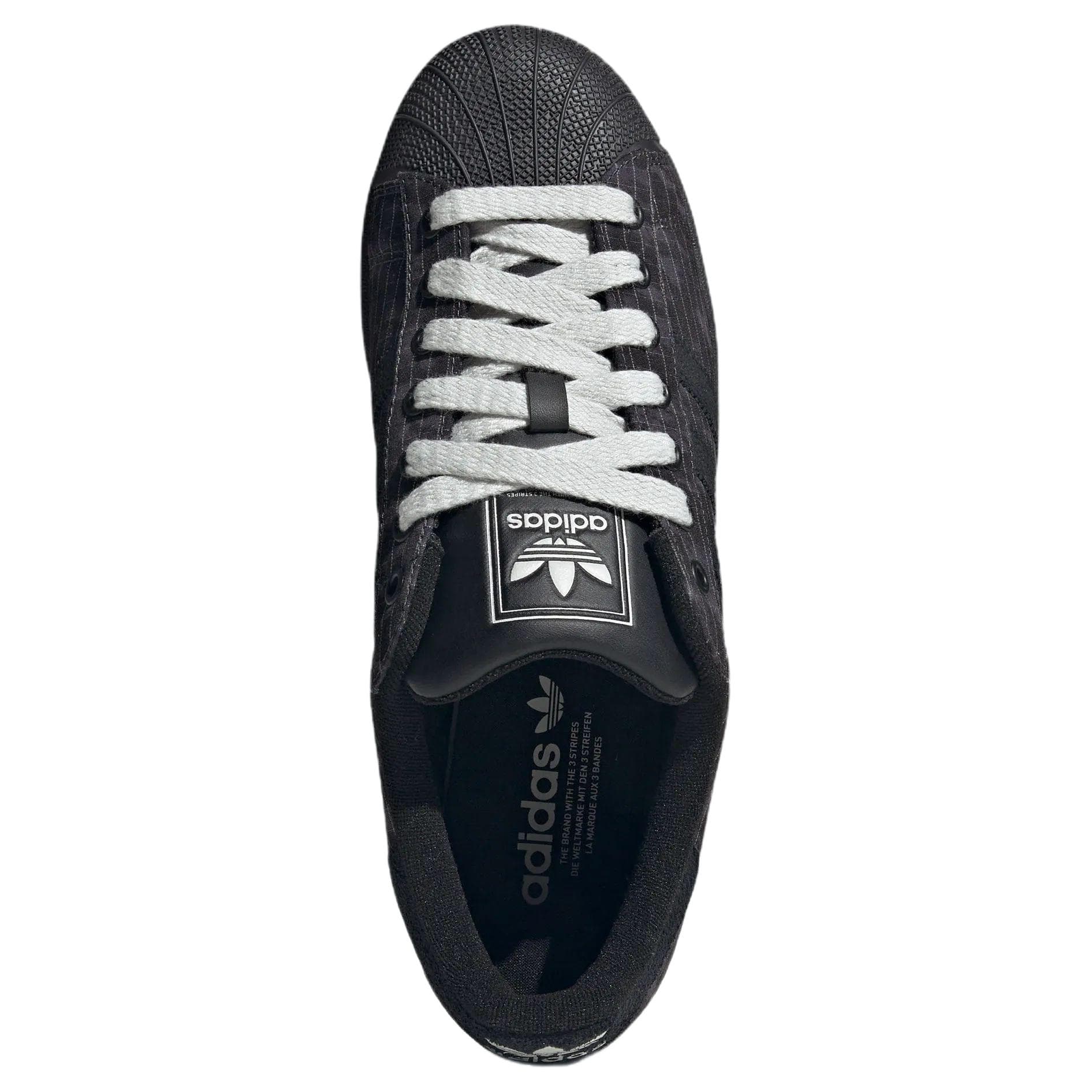 Кроссовки Adidas Originals Superstar 2 Skate Shoes Low Top Темно-серый Черный Графитовый Черный Унисекс - изображение 5