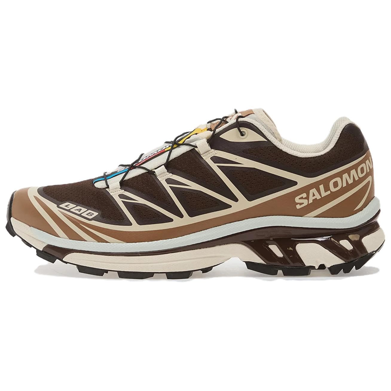 Кроссовки для бега Salomon XT 6 Беговые кроссовки Низкий Топ Шоколадный Коричневый Унисекс - изображение 1