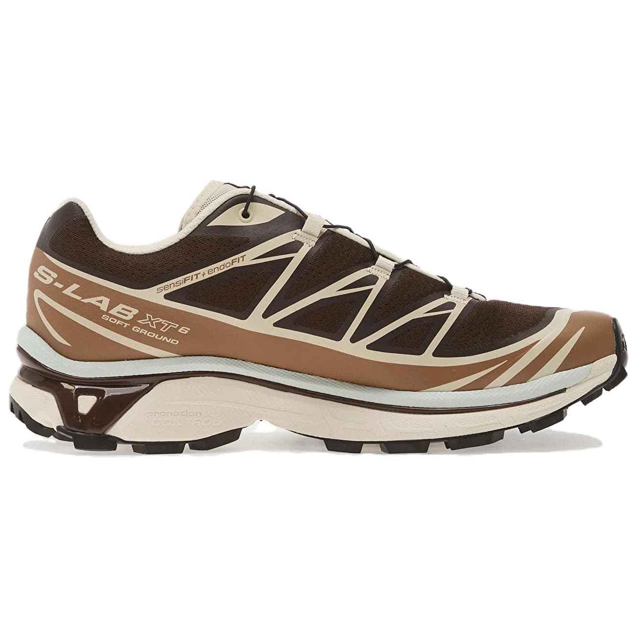 Кроссовки для бега Salomon XT 6 Беговые кроссовки Низкий Топ Шоколадный Коричневый Унисекс - изображение 2
