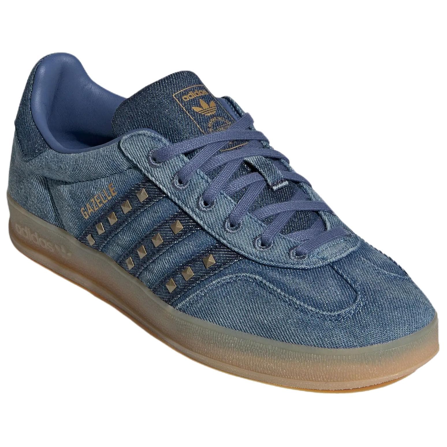 Кроссовки Adidas Originals GAZELLE INDOOR Кеды немецкой армии (GAT) Темно-синий Женские - изображение 3