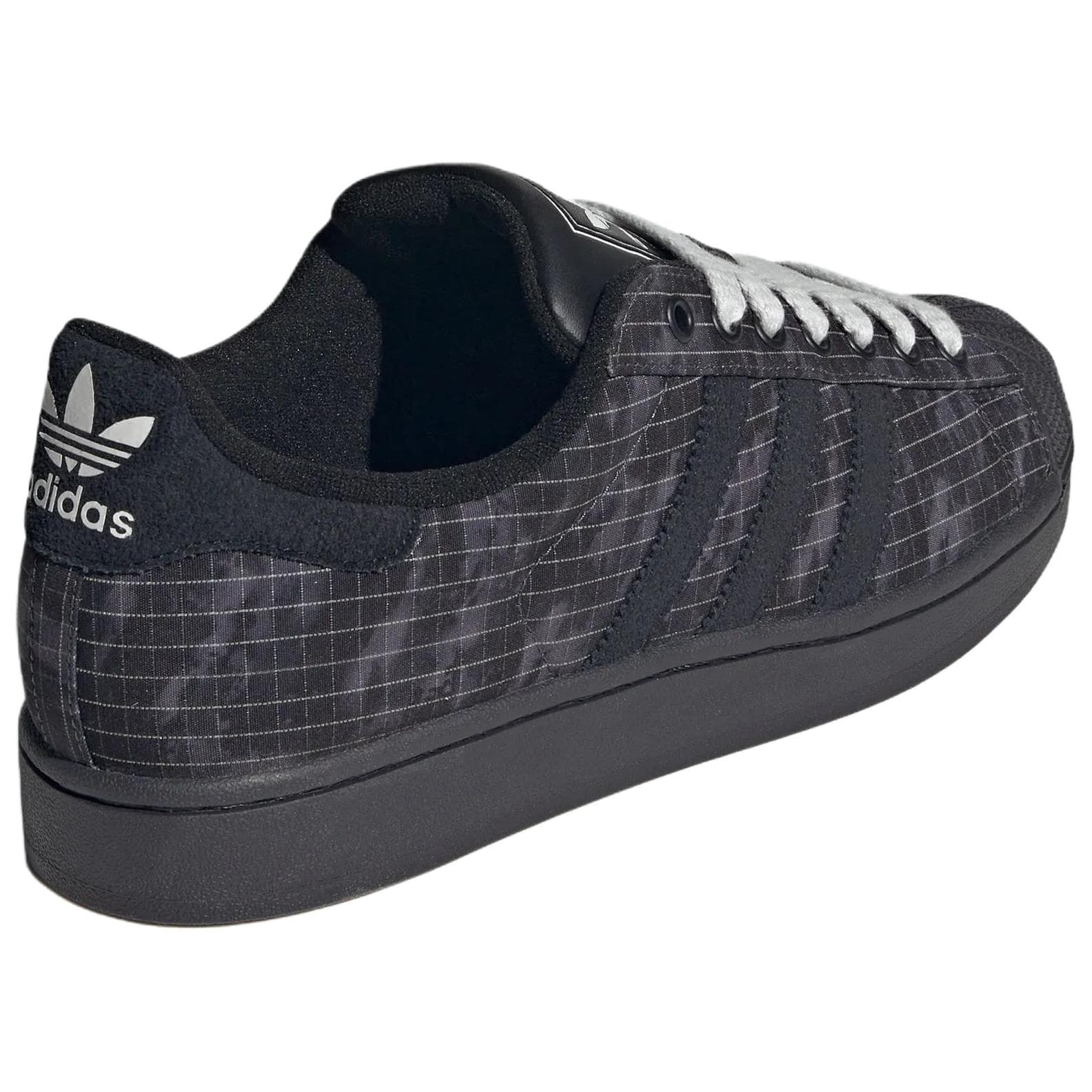 Кроссовки Adidas Originals Superstar 2 Skate Shoes Low Top Темно-серый Черный Графитовый Черный Унисекс - изображение 4
