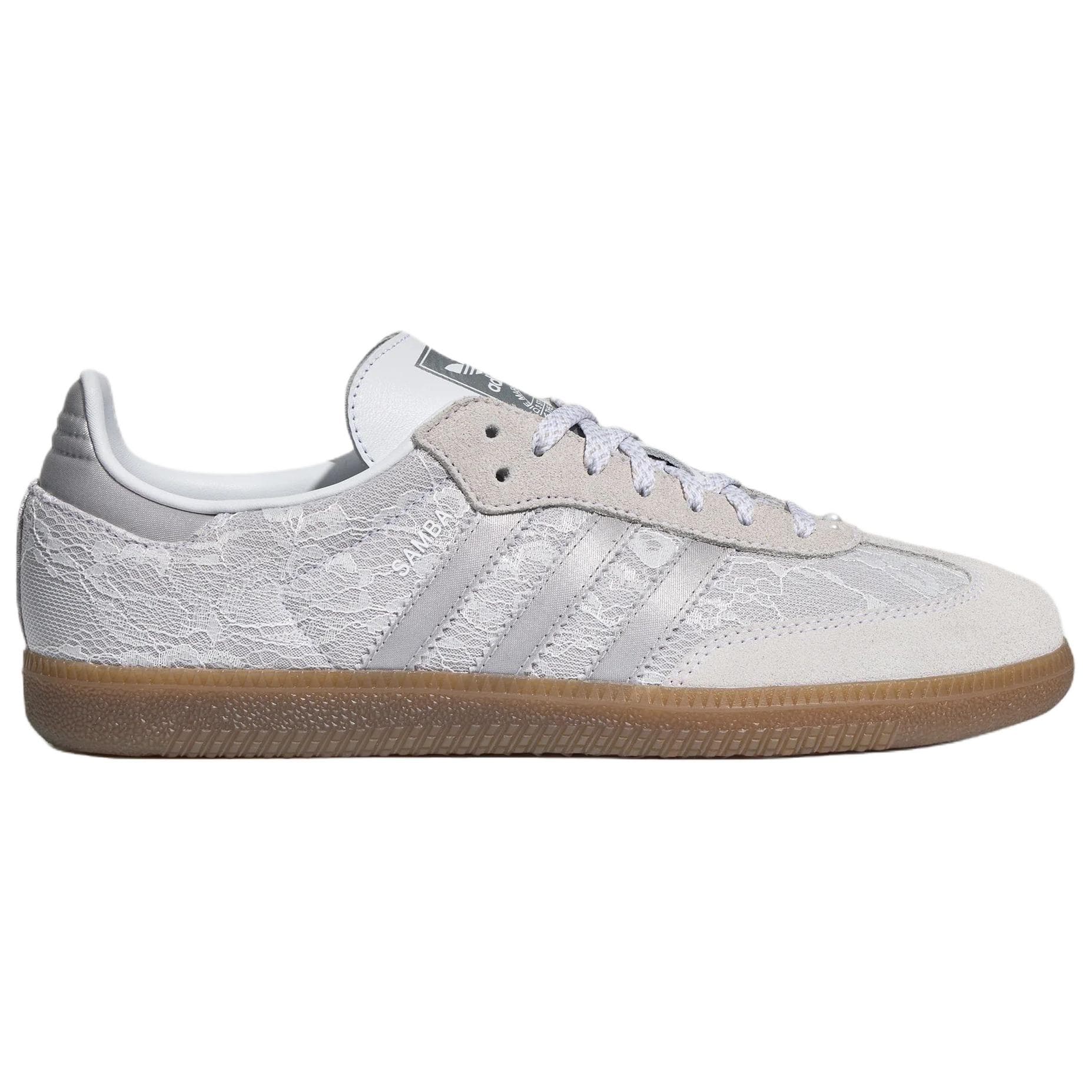 Кроссовки Adidas Originals Samba OG Кеды немецкой армии (GAT) Низкий Топ Белый Светло-Серый Унисекс - изображение 2