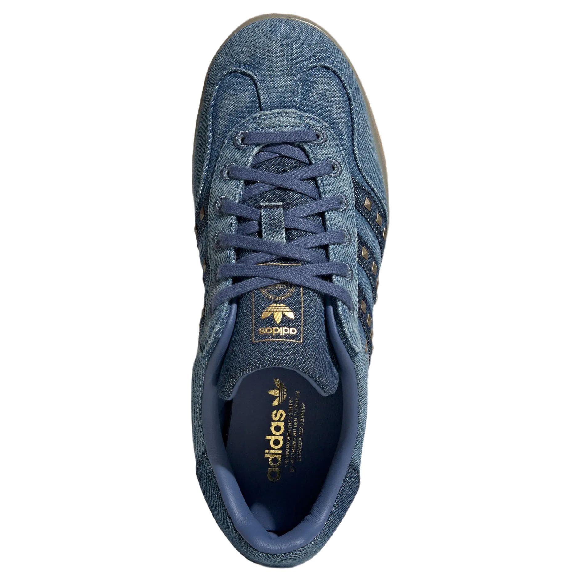 Кроссовки Adidas Originals GAZELLE INDOOR Кеды немецкой армии (GAT) Темно-синий Женские - изображение 5