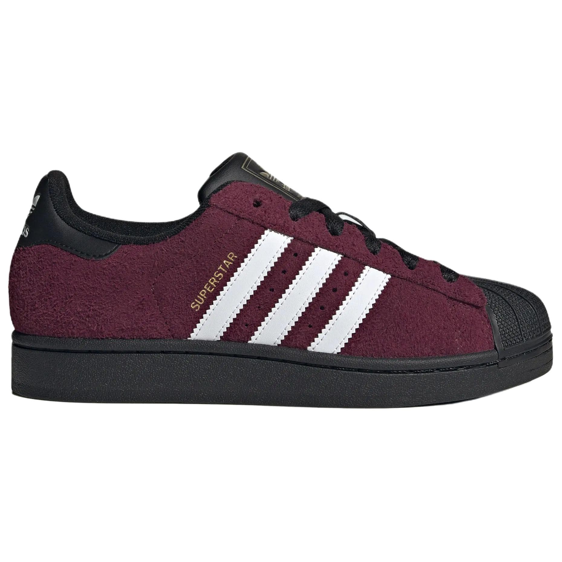 Кроссовки Adidas Originals SUPERSTAR 2 Скейтборд Кроссовки Низкие Темно-красный Фиолетовый Белый Черный Женские - изображение 2