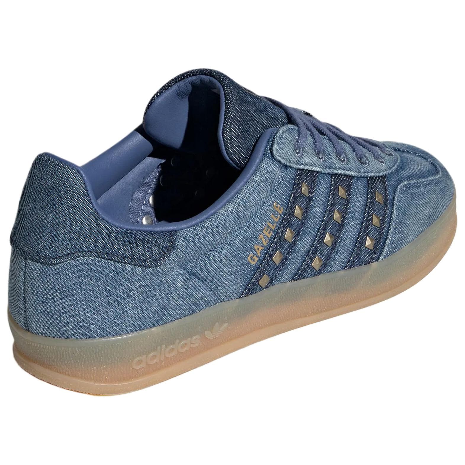 Кроссовки Adidas Originals GAZELLE INDOOR Кеды немецкой армии (GAT) Темно-синий Женские - изображение 4