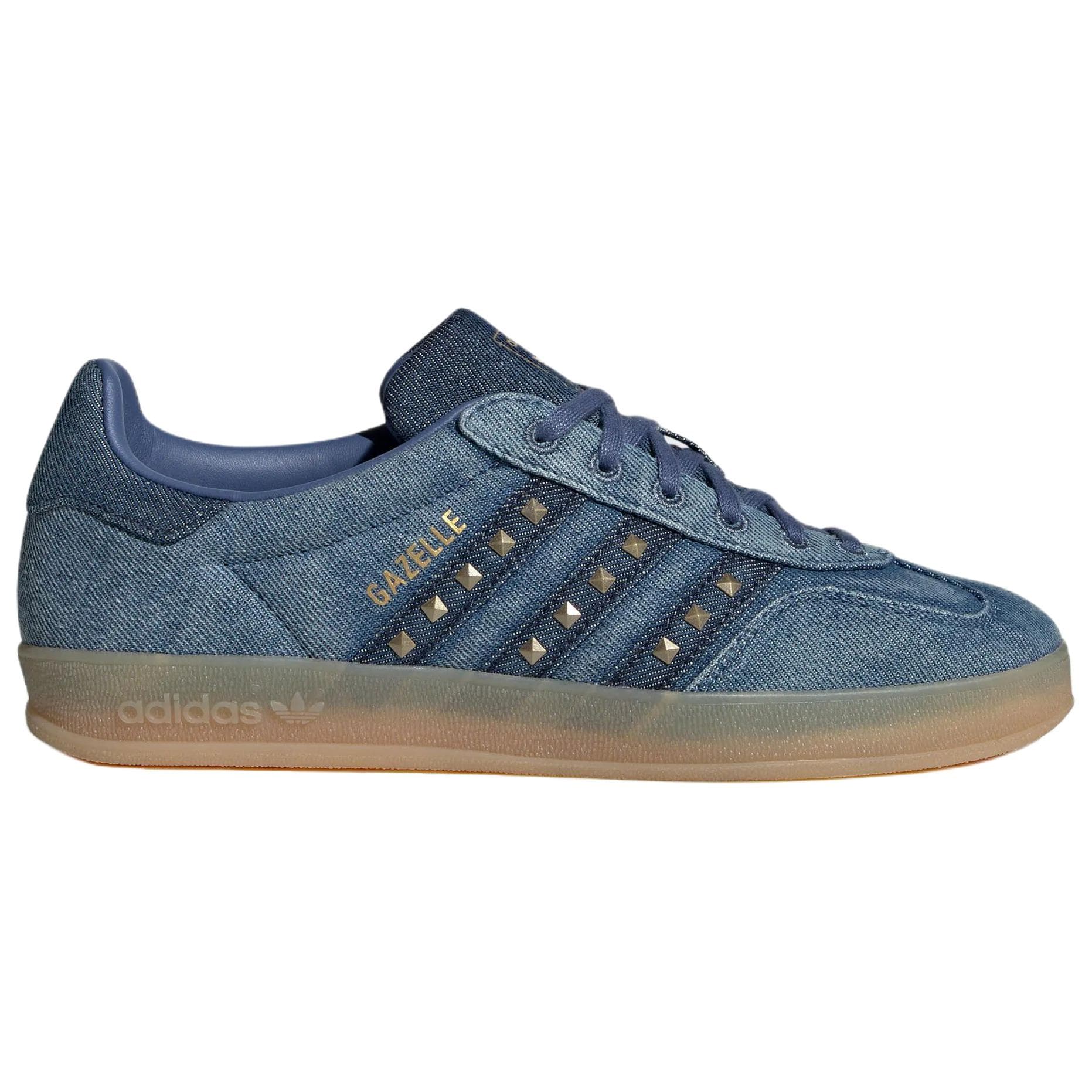 Кроссовки Adidas Originals GAZELLE INDOOR Кеды немецкой армии (GAT) Темно-синий Женские - изображение 2