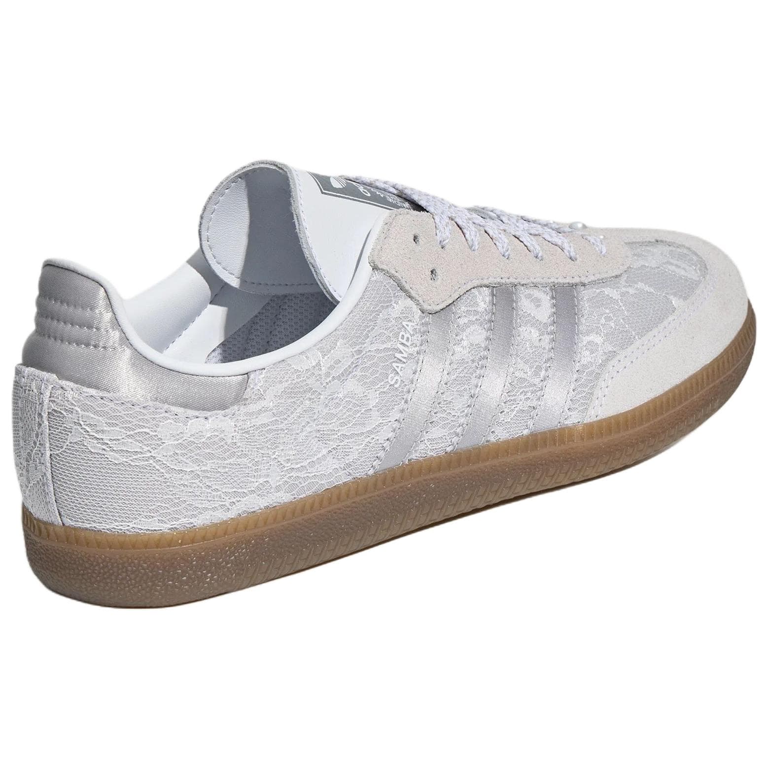Кроссовки Adidas Originals Samba OG Кеды немецкой армии (GAT) Низкий Топ Белый Светло-Серый Унисекс - изображение 4