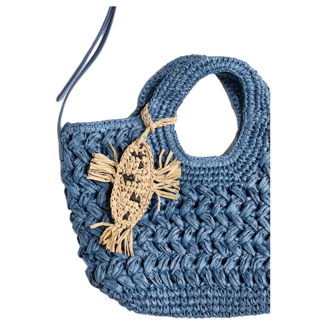 Сумка через плечо H M Crossbody Bag Gray Blue (Брелок Включен) Женская - изображение 2