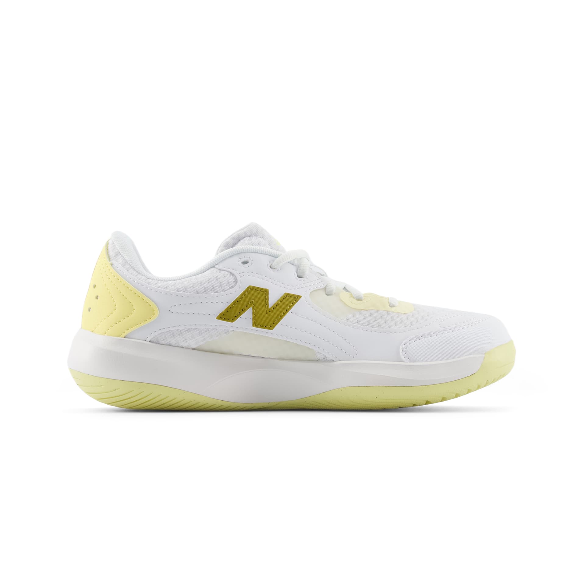 Кроссовки для тенниса New Balance 696v7 Теннисные кроссовки Низкий топ Белый Желтый Женские - изображение 2