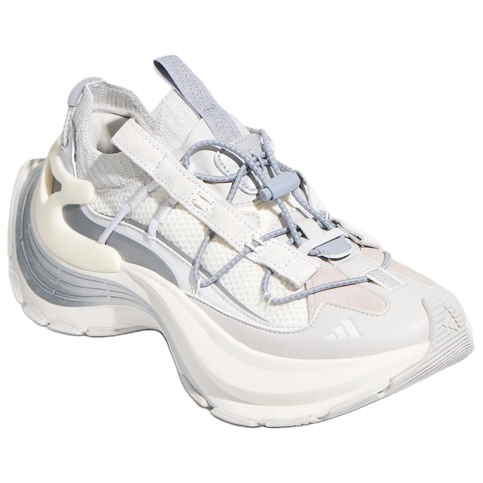 Кроссовки Adidas FOS XLG Альпинистские и Треккинговые Ботинки Ярко-Белый Освежающий Вариант Серебряный Светло-Серый Унисекс - изображение 3