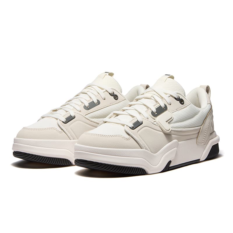 Кроссовки FILA FUSION GRIND Jump Skateboard Shoes Скейтборд Кроссовки Низкий Верх Цвет раннего снега Березово-коричневый Женские - изображение 3